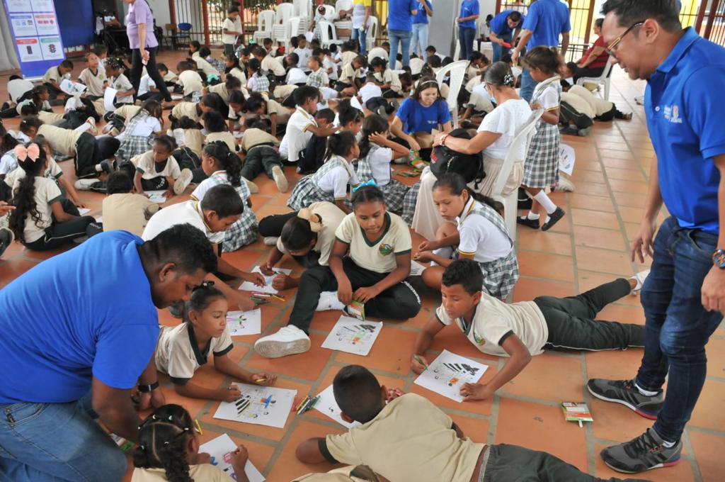 Atlantico ensena seguridad vial a estudiantes de primaria en corregimientos