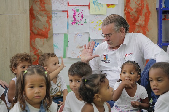 Gobernación del Atlántico abre 7 CDI para 2.100 menores de 5 años