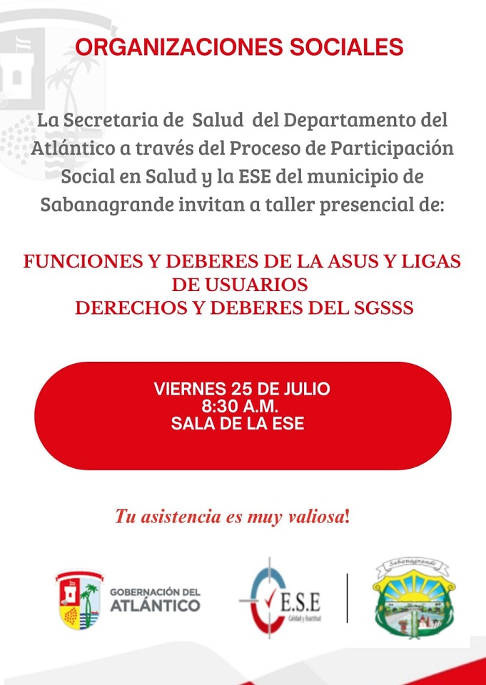 Taller Sabanagrande 25 julio 2025